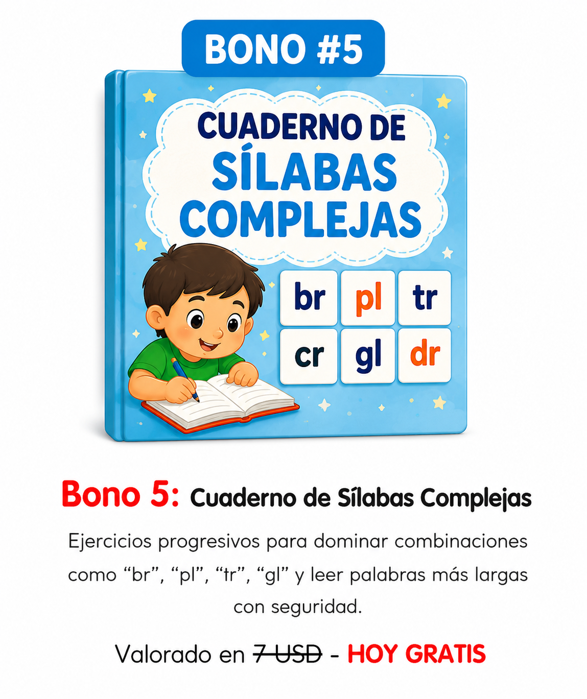 Bono 5: Cuaderno de Sílabas Complejas