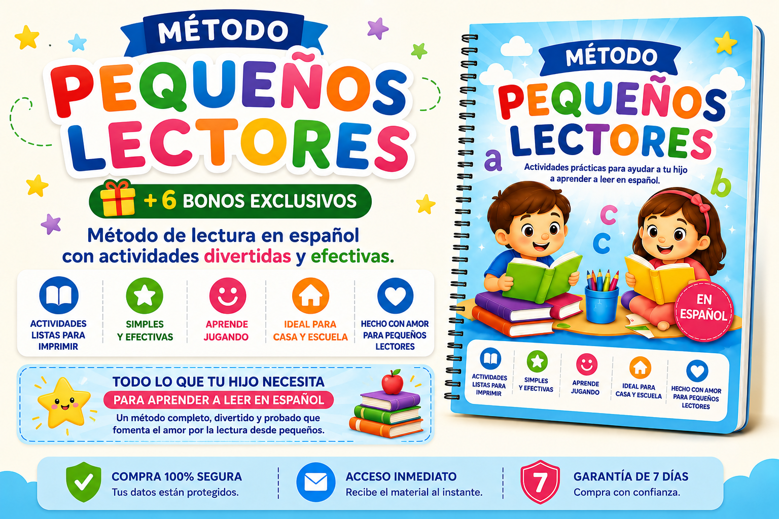 Método Pequeños Lectores + 6 Bonos Exclusivos